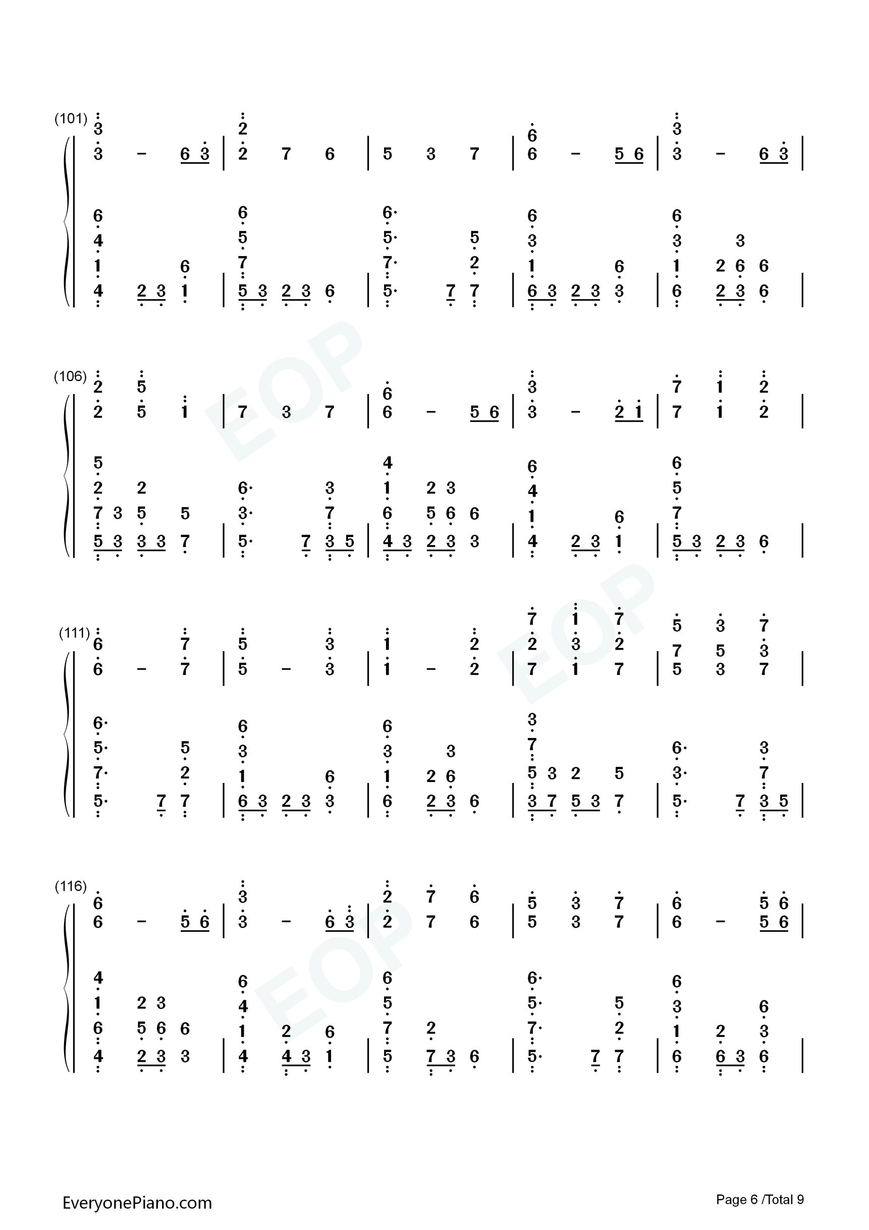 浮光_The_History钢琴简谱_Jannik演唱