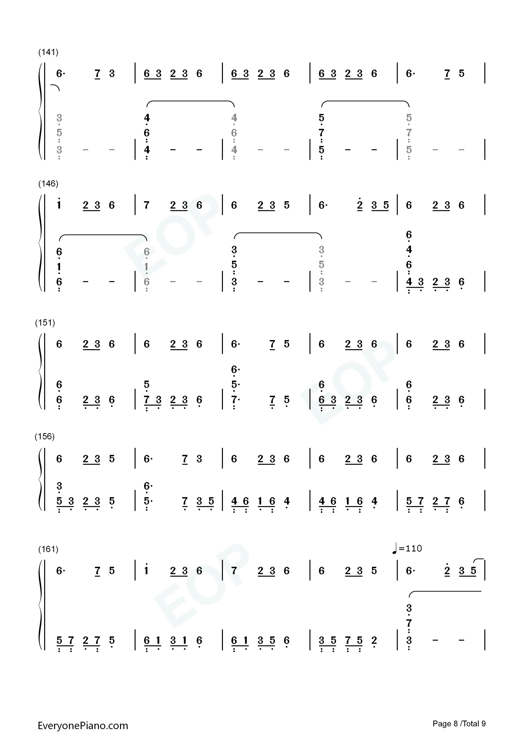 浮光_The_History钢琴简谱_Jannik演唱