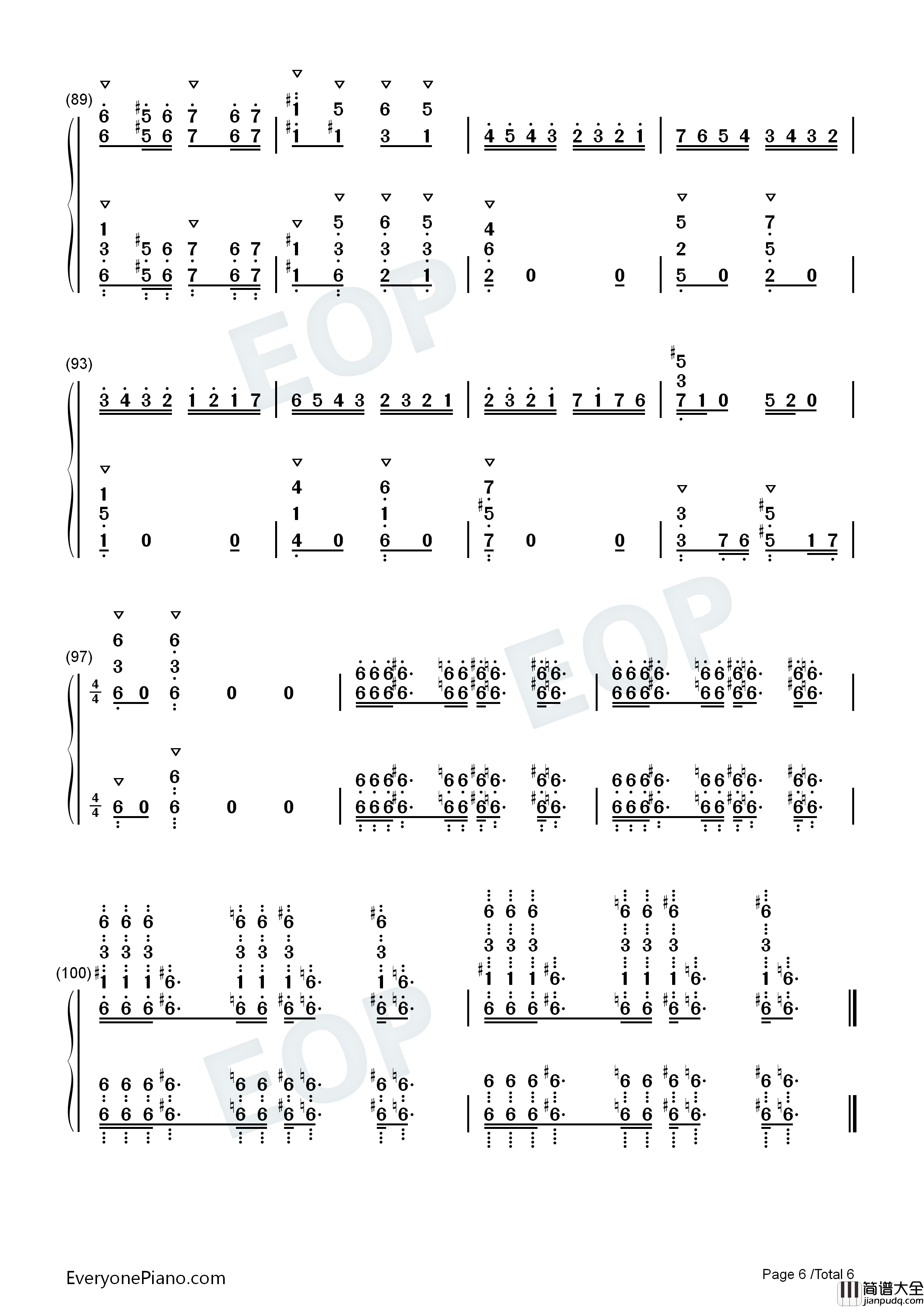そして钢琴简谱_中西亮辅演唱