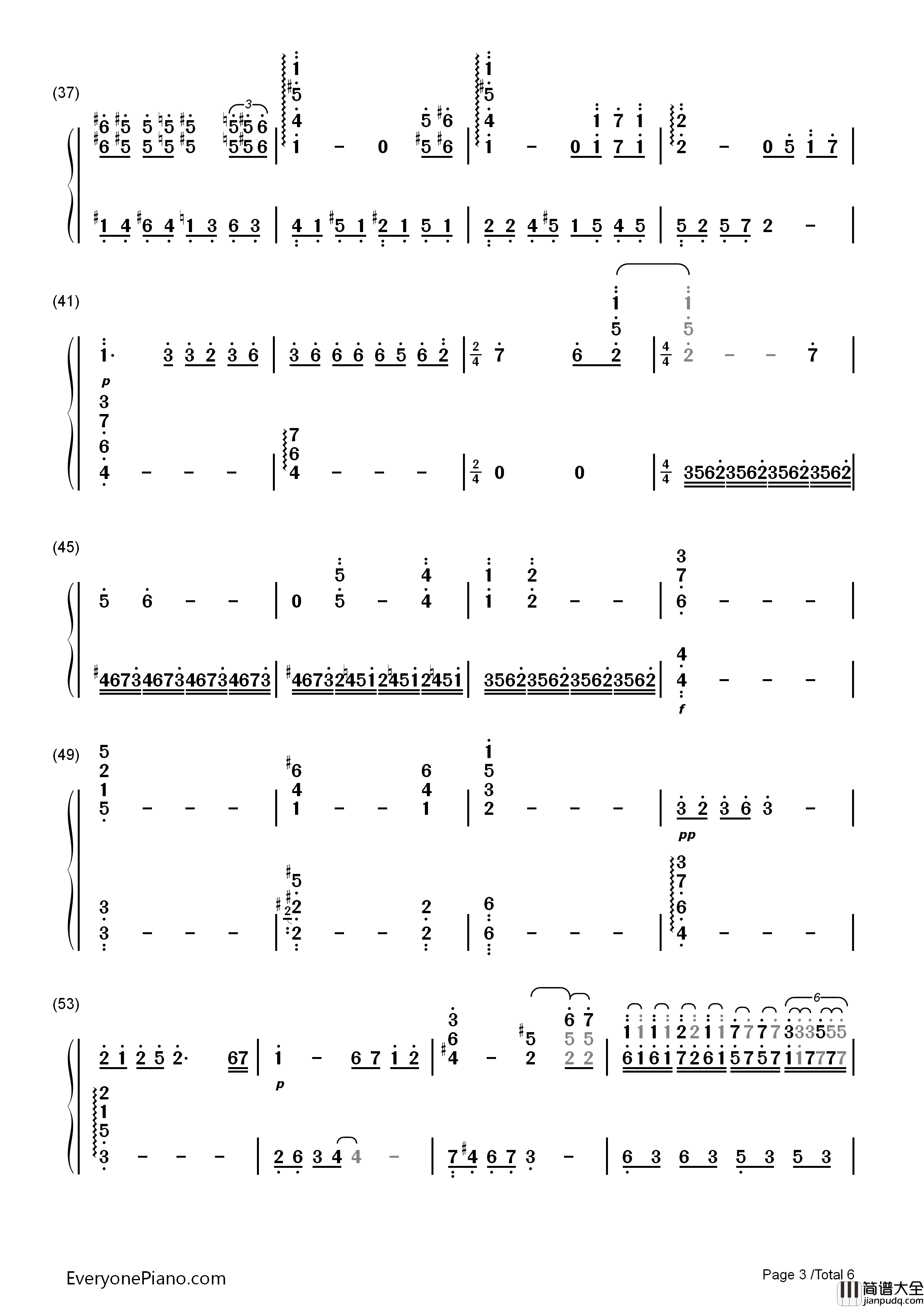 千与千寻钢琴简谱_久石让_宫崎骏演唱