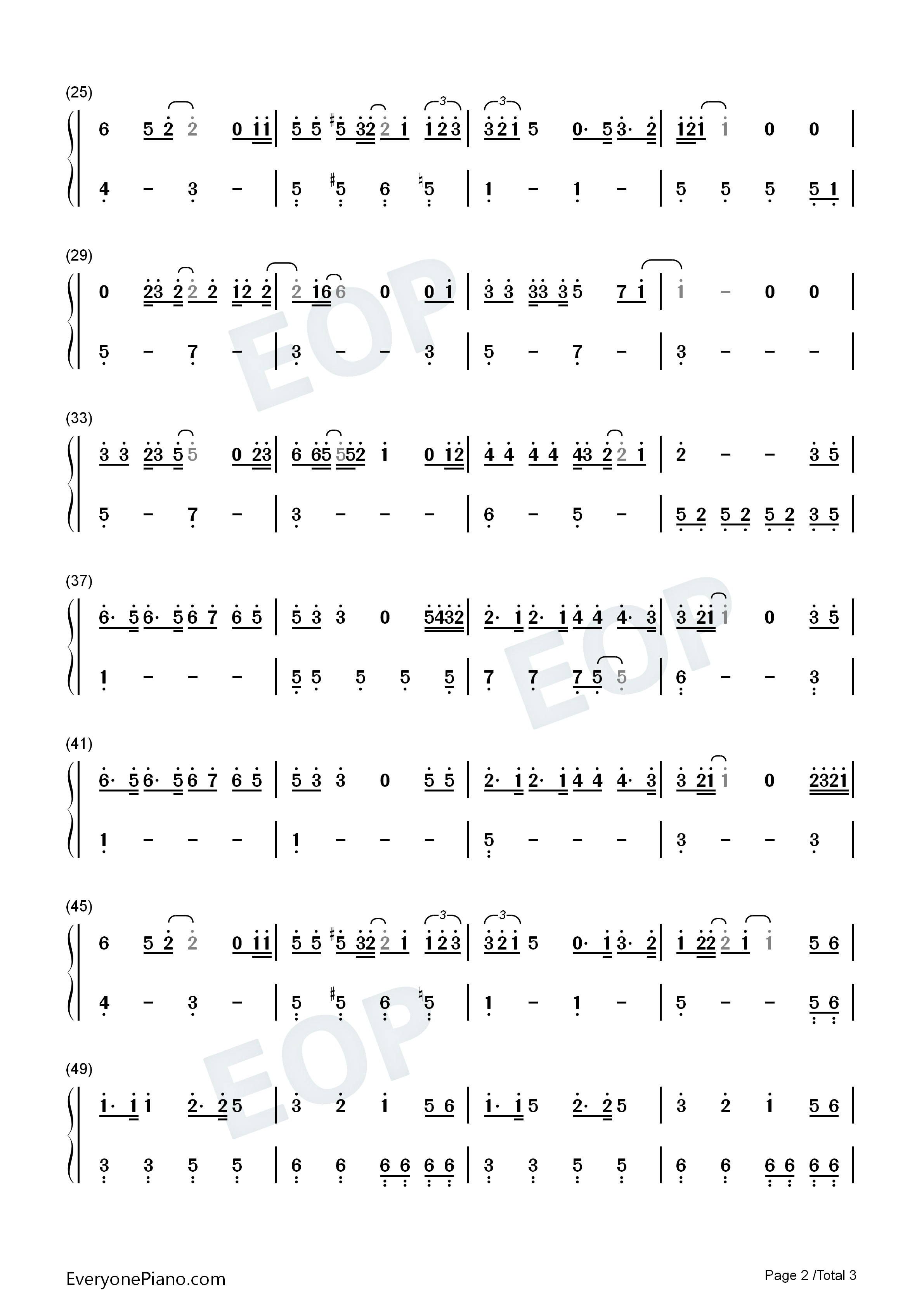 In_the_Stars钢琴简谱_Benson_Boone演唱