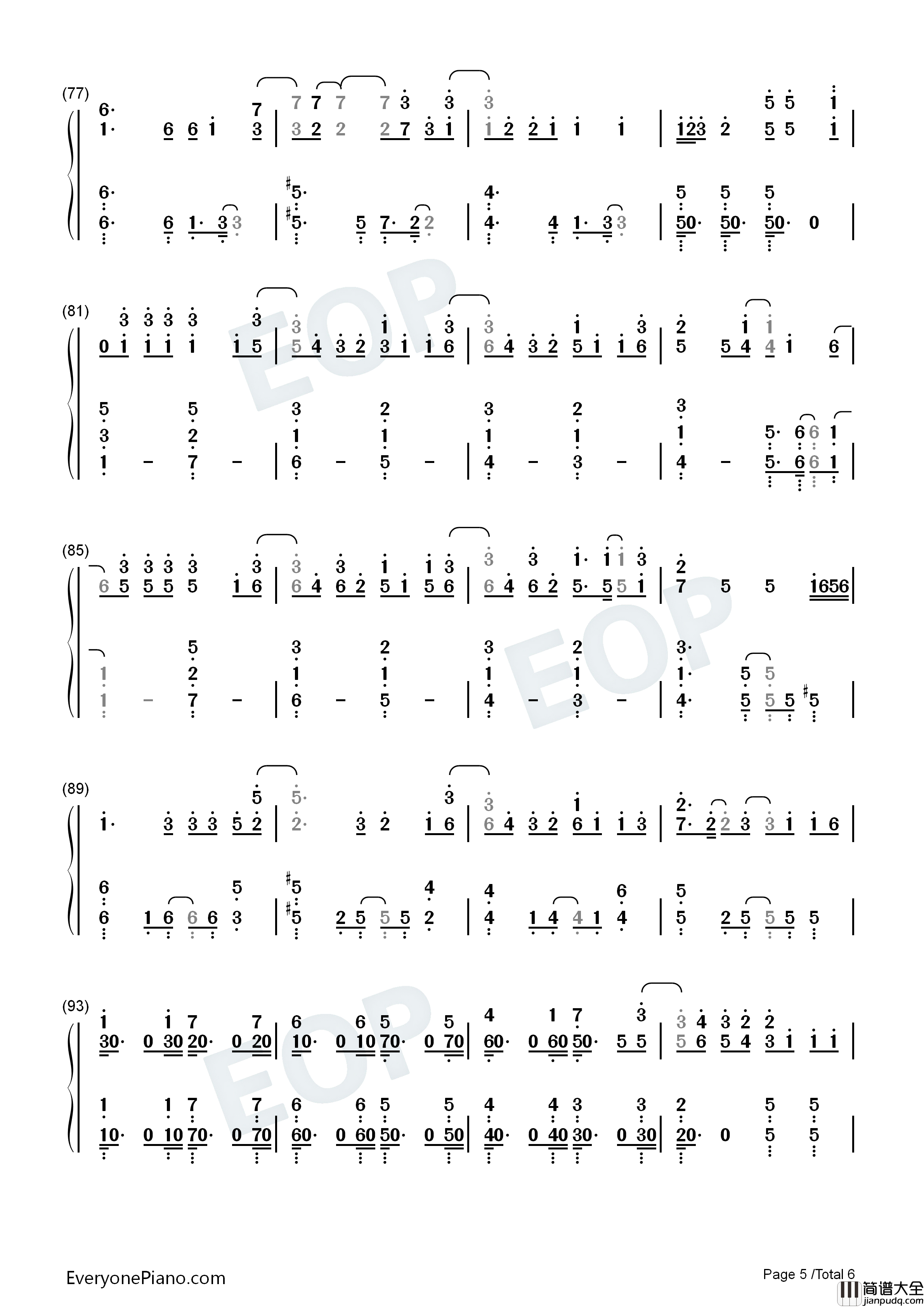 Permission_to_Dance钢琴简谱_防弹少年团_BTS演唱