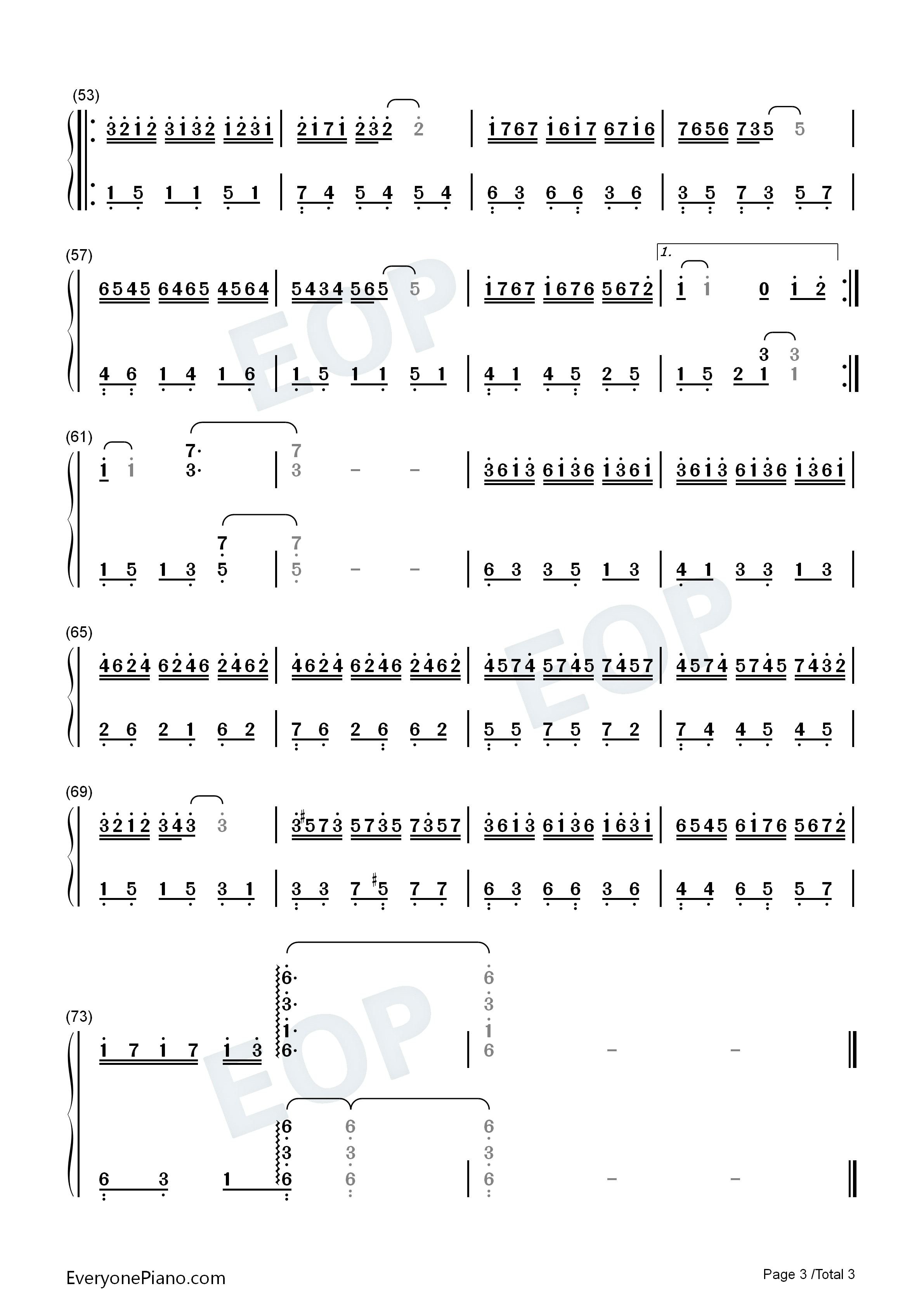 Vision钢琴简谱_Tom_Barabas_汤姆·帕瑞斯演唱