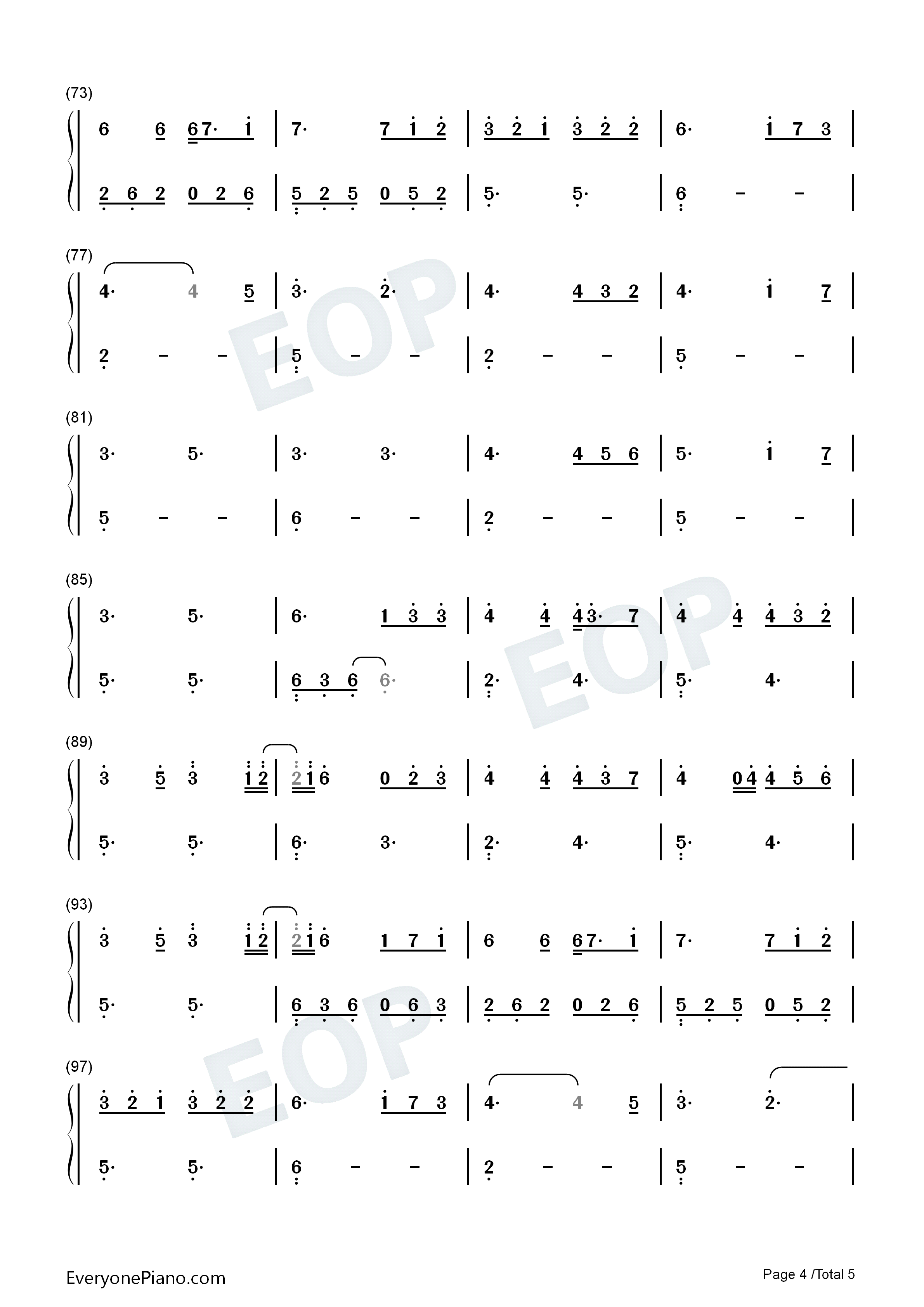 Glimpse_of_Us钢琴简谱_Joji演唱