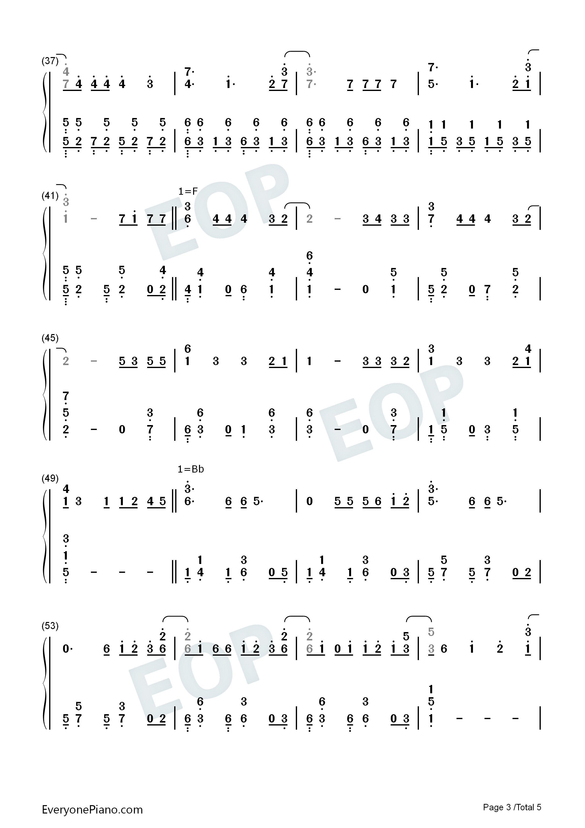 Somebody_Like_U钢琴简谱_Alan_Walker_Au/Ra演唱