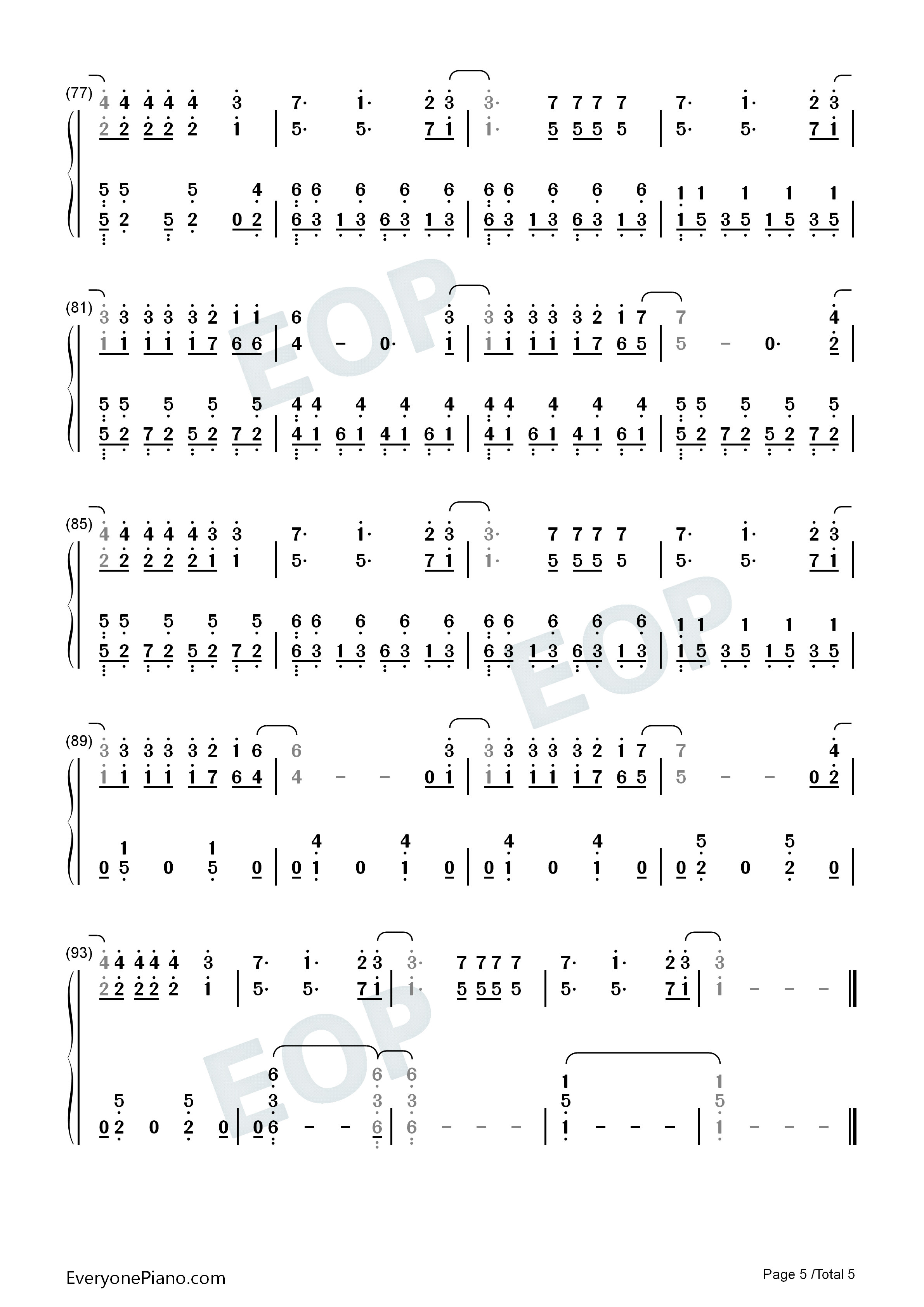 Somebody_Like_U钢琴简谱_Alan_Walker_Au/Ra演唱