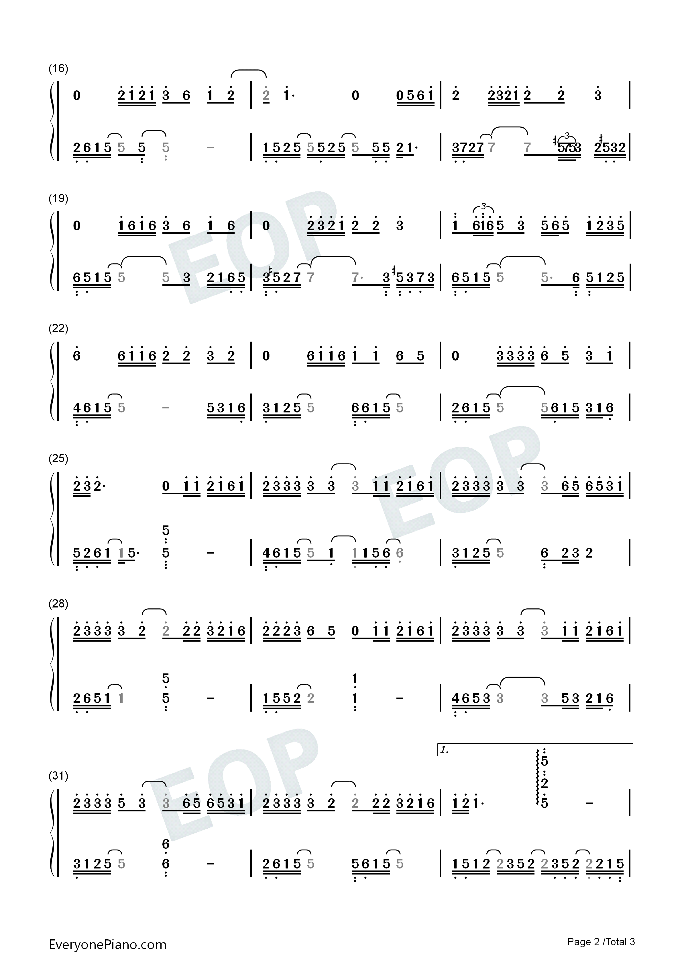 红颜如霜钢琴简谱_周杰伦演唱