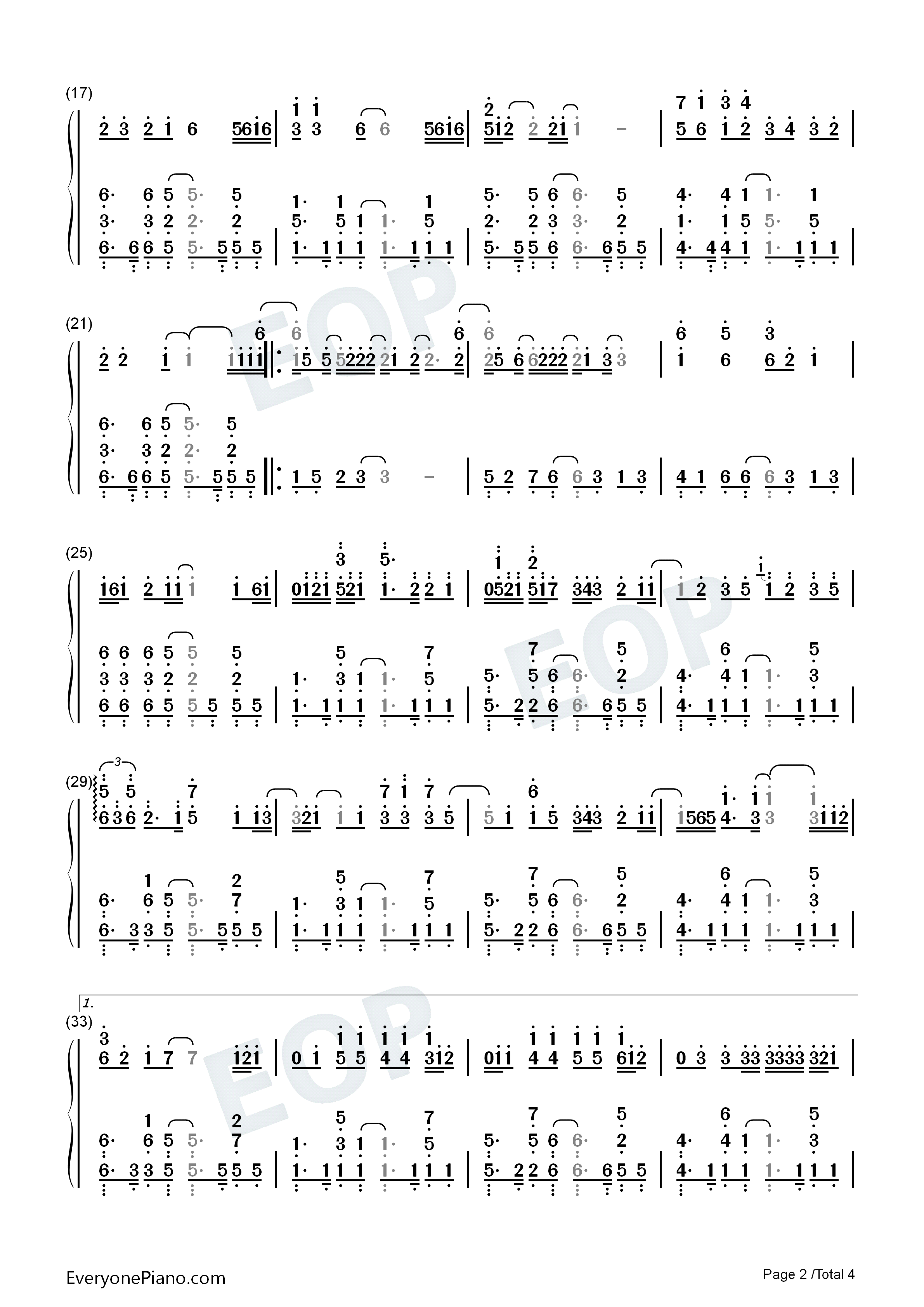 Yet_to_Come_The_Most_Beautiful_Moment钢琴简谱_防弹少年团_BTS演唱