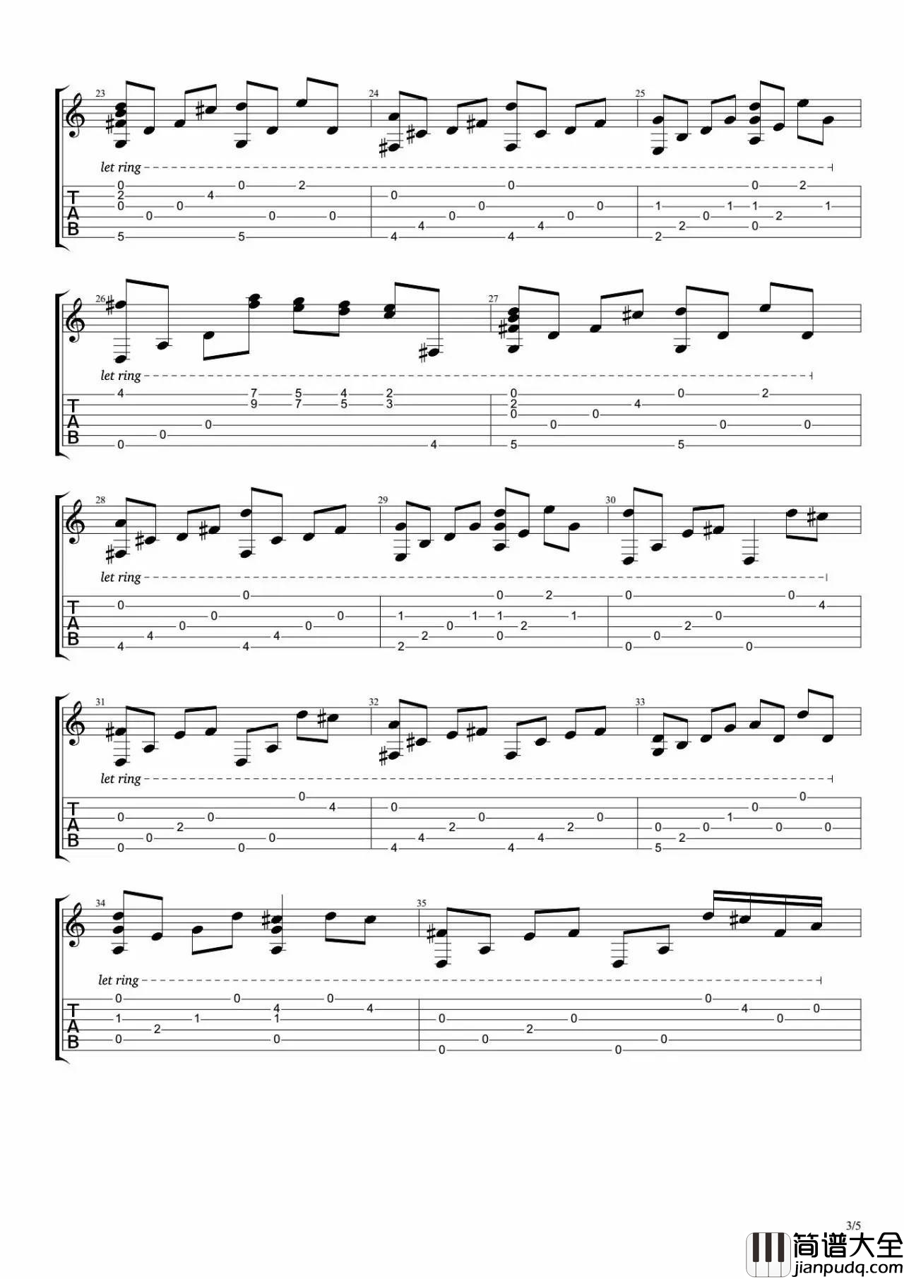 少年の梦吉他谱_精选版_六线谱_岸部真明