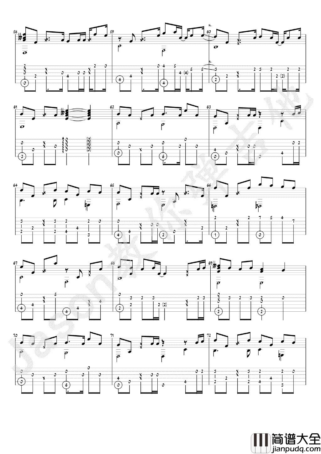 等你下课吉他指弹谱__Jason编配_周杰伦