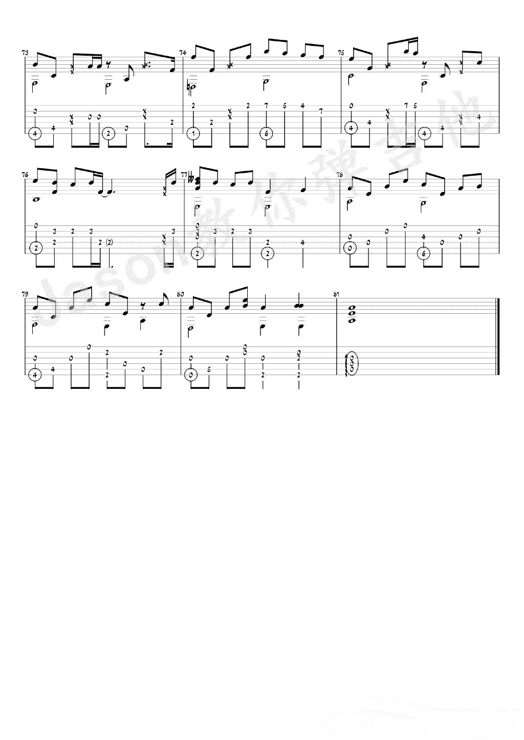 等你下课吉他指弹谱__Jason编配_周杰伦