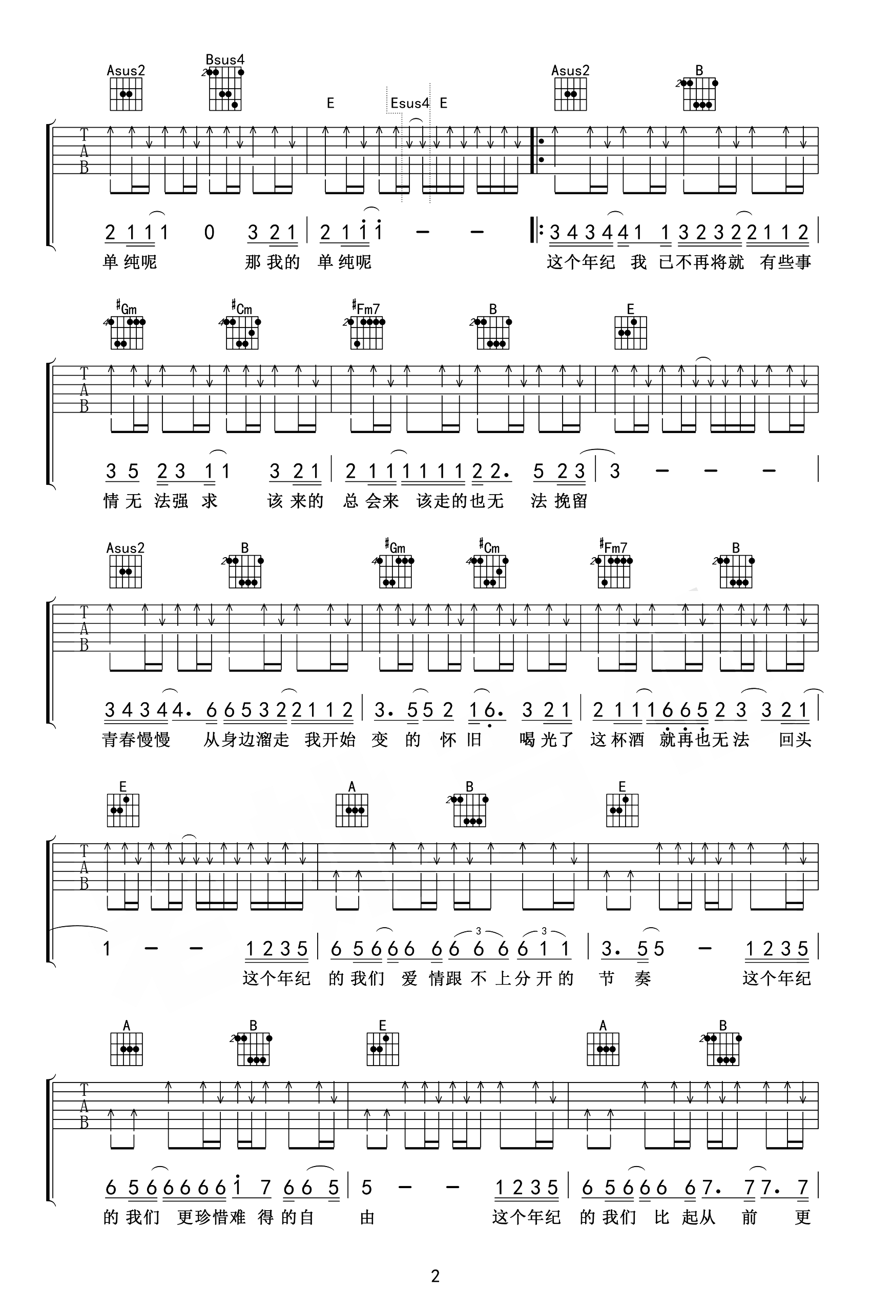 Don’t_Cry吉他谱_B调原版六线谱_枪花乐队_经典英文歌