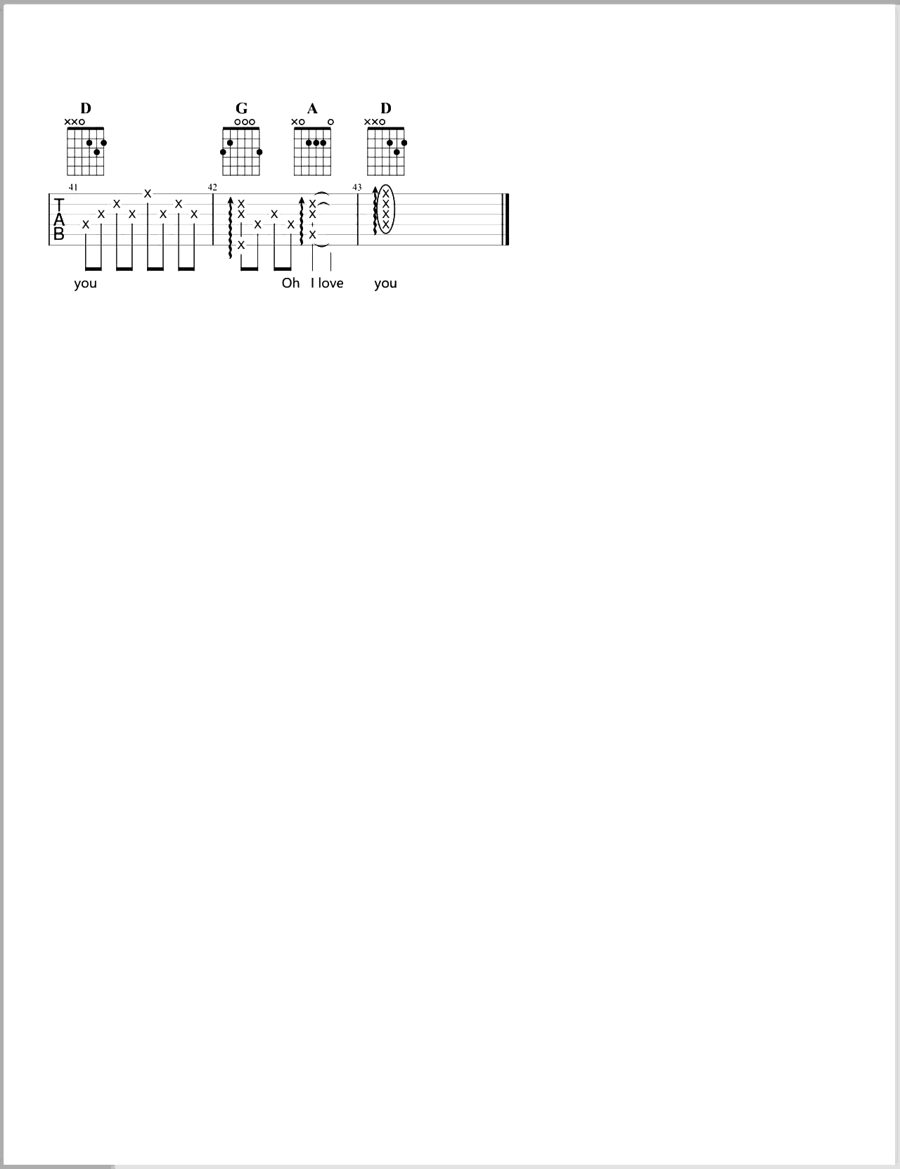 A_Little_Love吉他谱_冯曦妤_D调六线谱_吉他弹唱教学