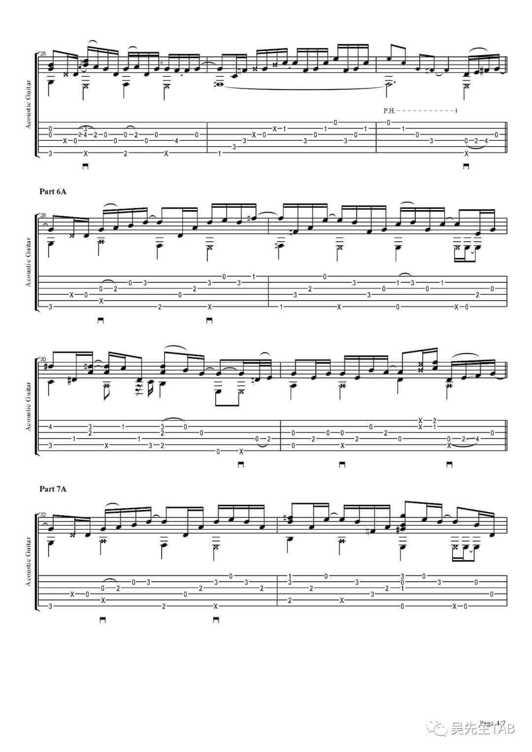 memory_lane指弹谱_E调六线谱_Sandra_Bae