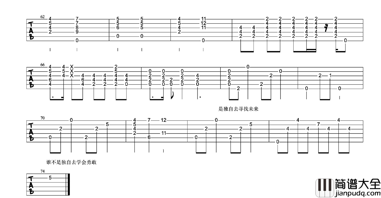 林宥嘉_飞_吉他谱_飞E调原版弹唱六线谱