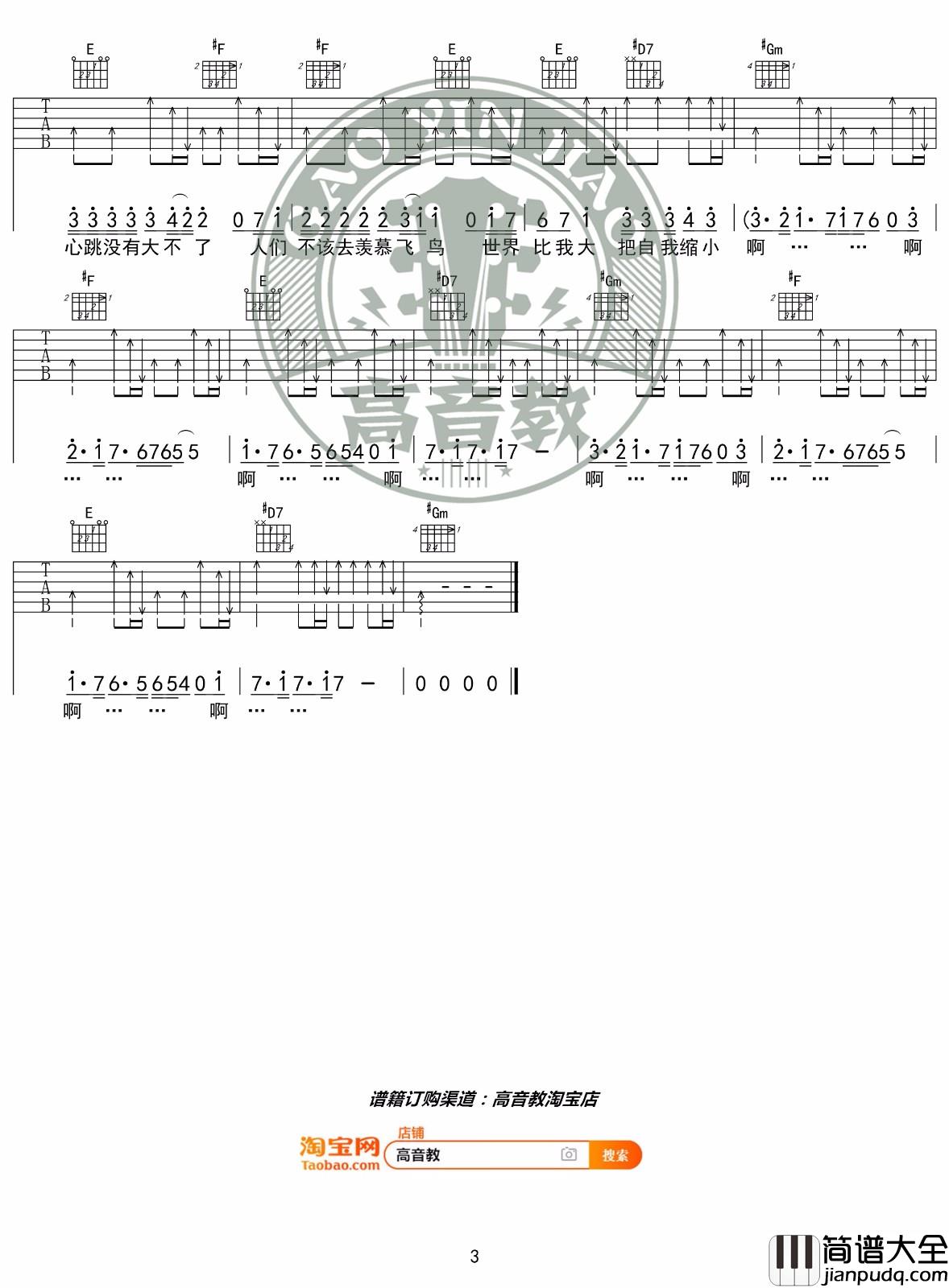 _烦恼歌_吉他谱_张学友G调原版吉他谱