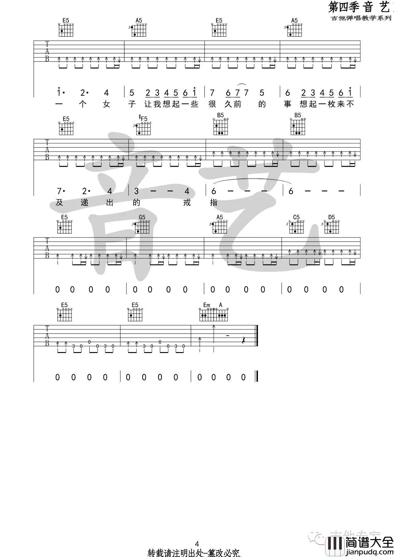 霓虹深处吉他谱_陈鸿宇_G调指法吉他谱