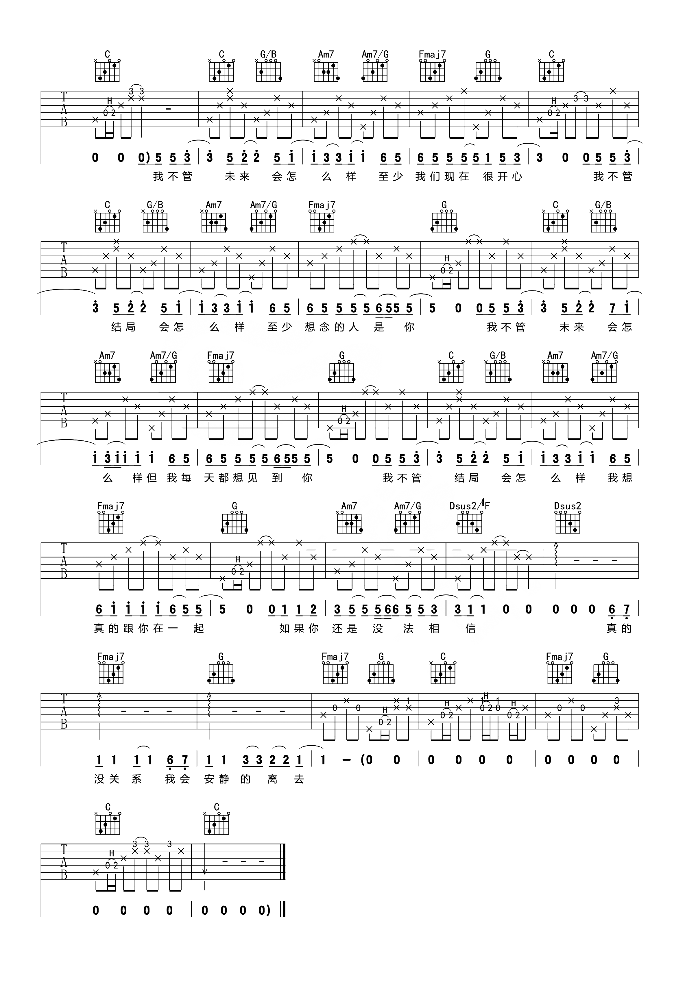 小宇吉他谱3-张震岳