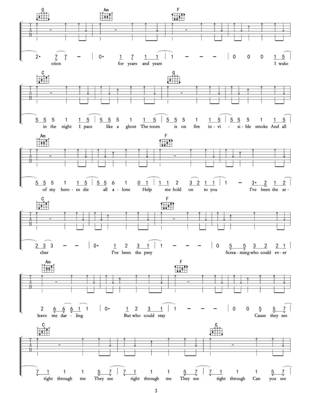 The-Archer吉他谱3-Taylor-Swift