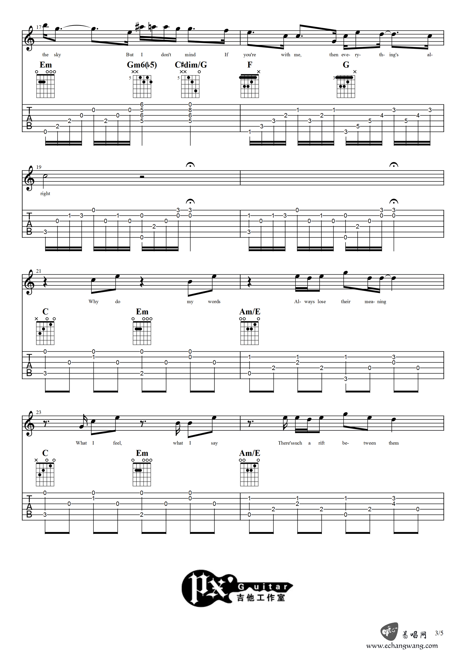 Everything's-Alright吉他谱3-Laura-Shigihara