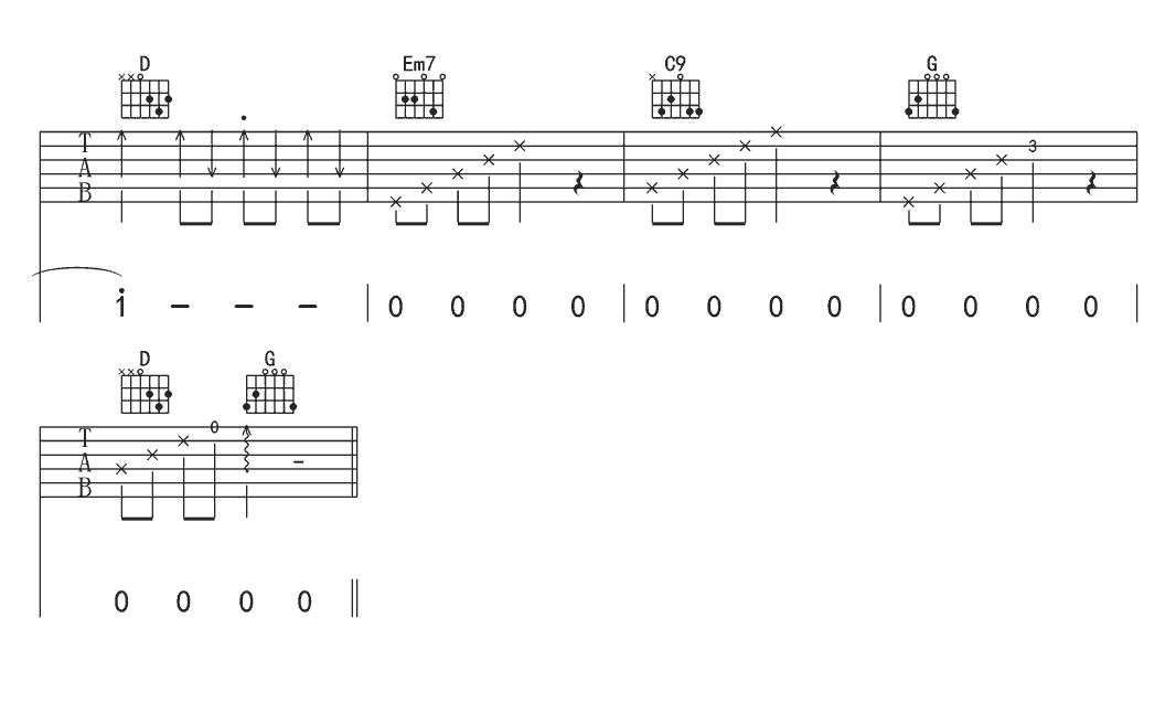 精彩才刚刚开始吉他谱7-易烊千玺
