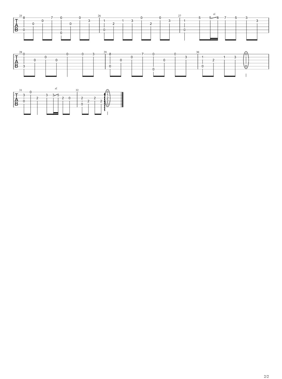 大鱼指弹吉他谱2-周深