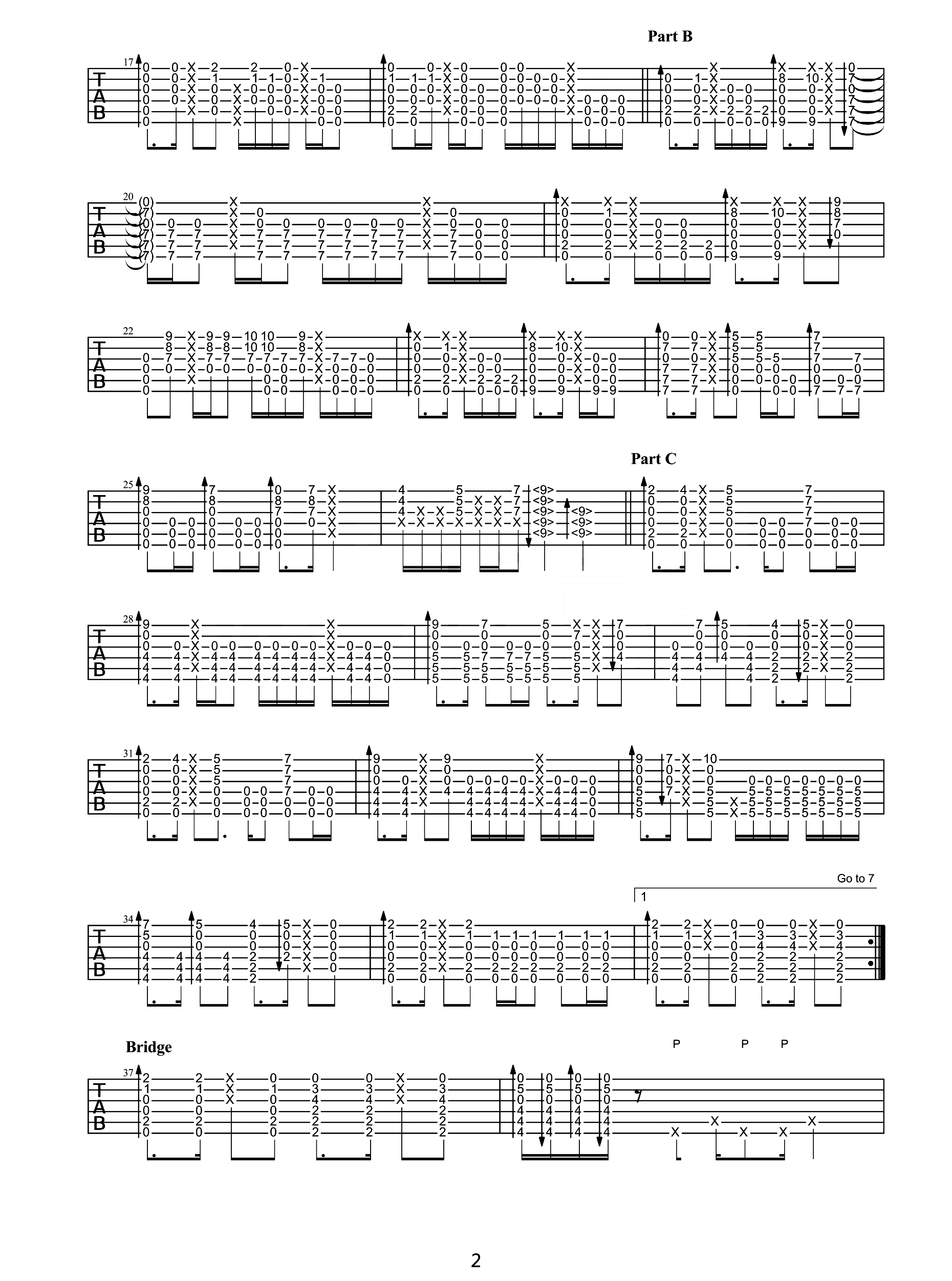 Landscape指弹吉他谱2-押尾桑