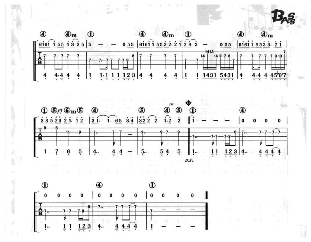 电贝司伴奏乐曲《至少还有你 林忆莲》流行