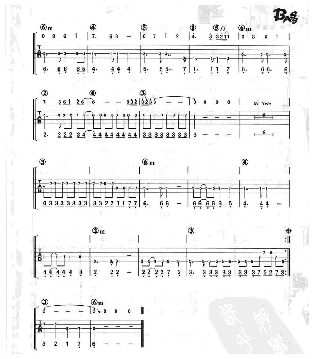 电贝司伴奏乐曲《拯救 孙楠》流行