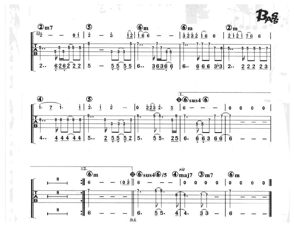 电贝司伴奏乐曲《你的眼神 蔡琴》流行