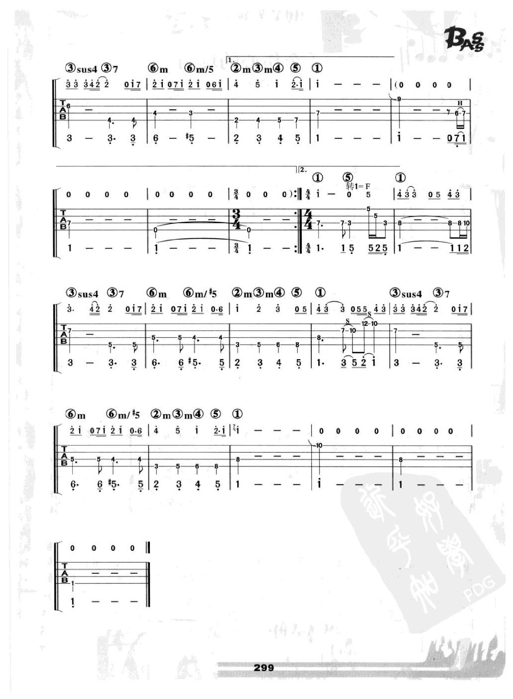 电贝司伴奏乐曲《我很丑可是我很温柔 赵传》流行