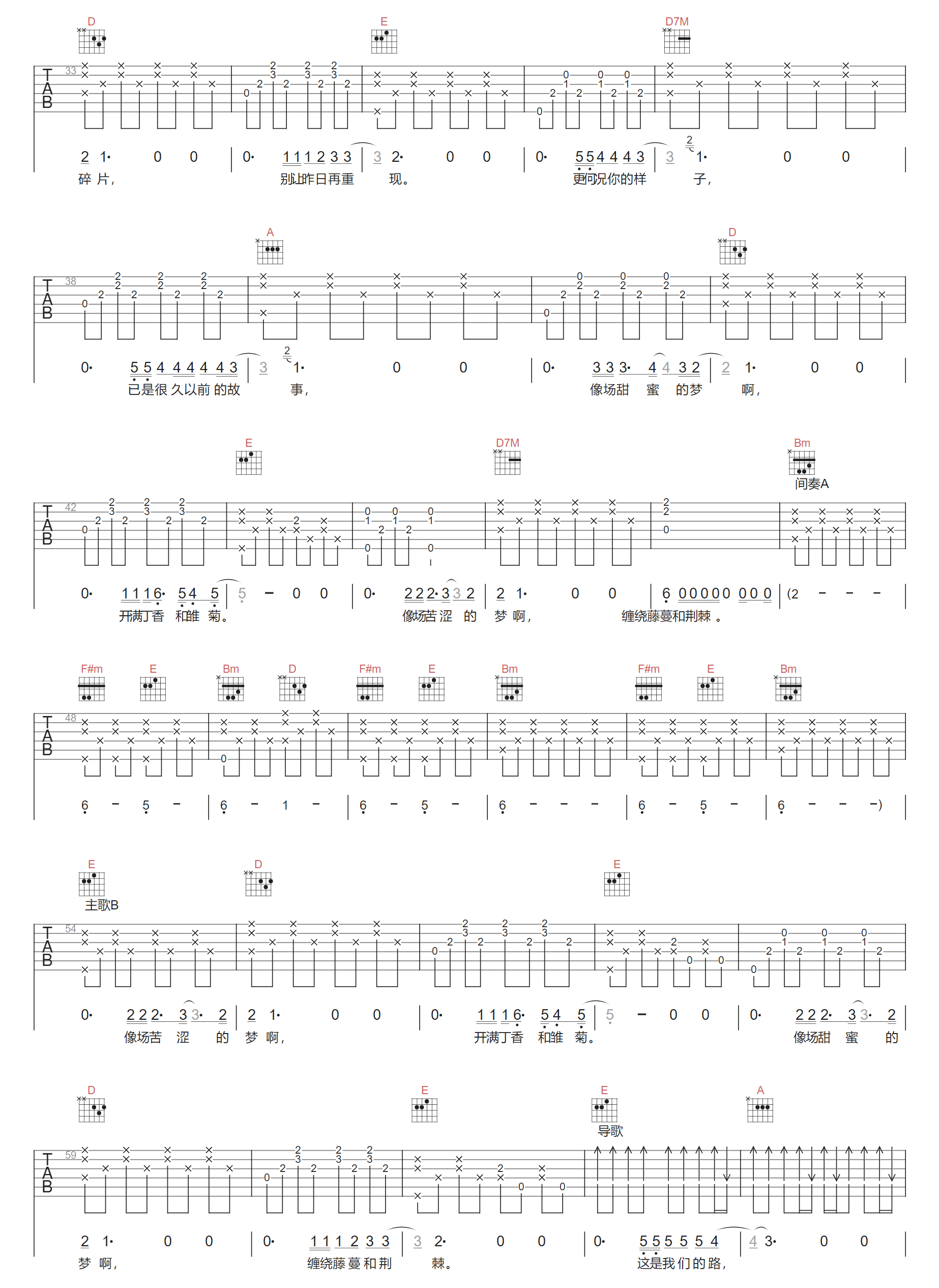 昨夜我飞向遥远的火星吉他谱2-声音玩具