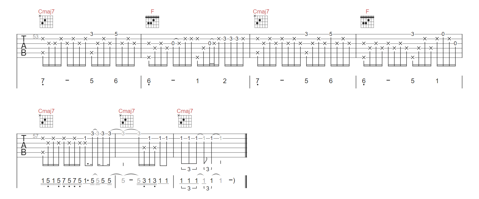 红眼睛吉他谱3-安溥