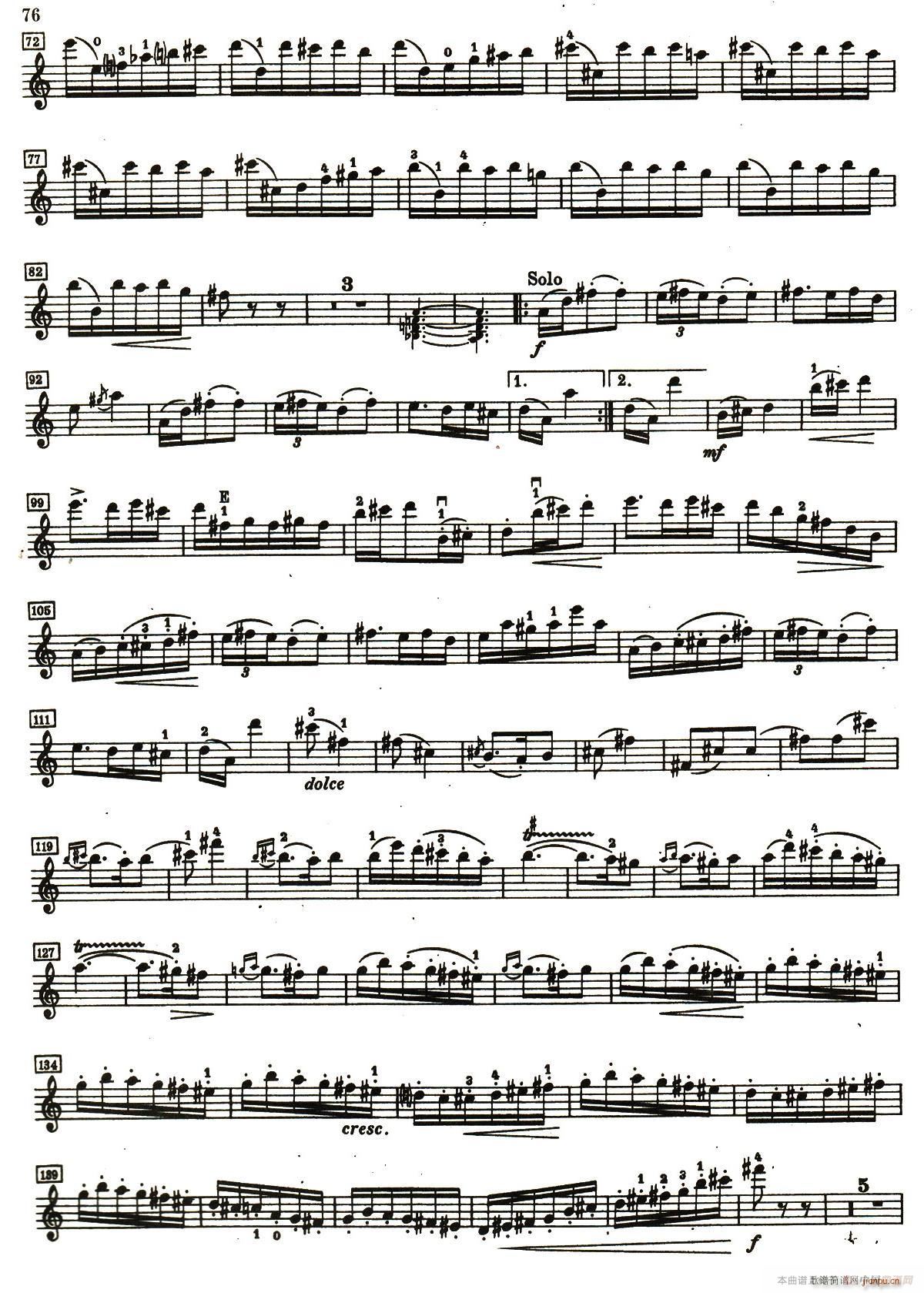 D小调小提琴协奏曲(小提琴谱)15