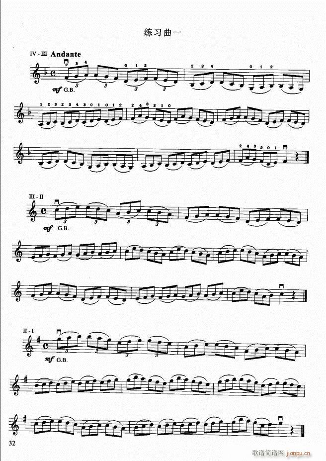 小提琴初级教程(小提琴谱)36