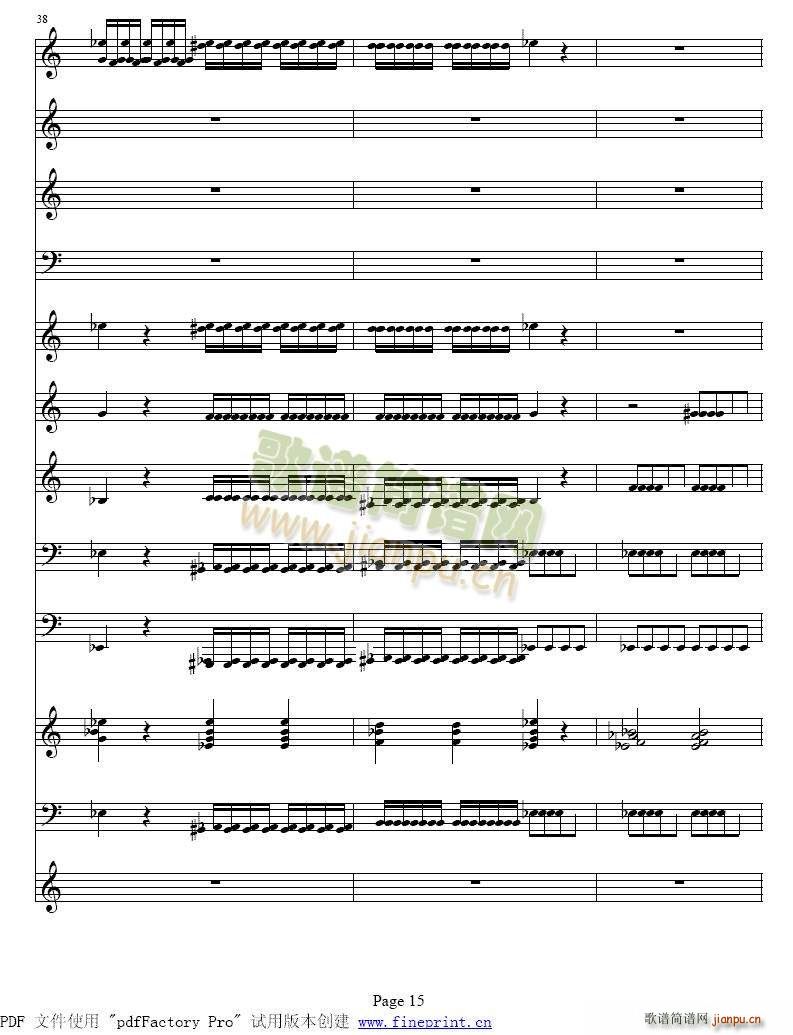 维瓦尔蒂 四季 冬 小提琴协奏曲9 16(小提琴谱)7