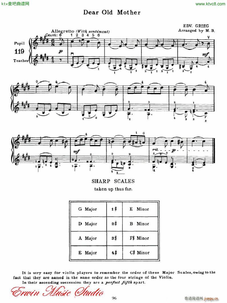 麦亚班克小提琴演奏法第一部份 初步演奏法6(小提琴谱)16