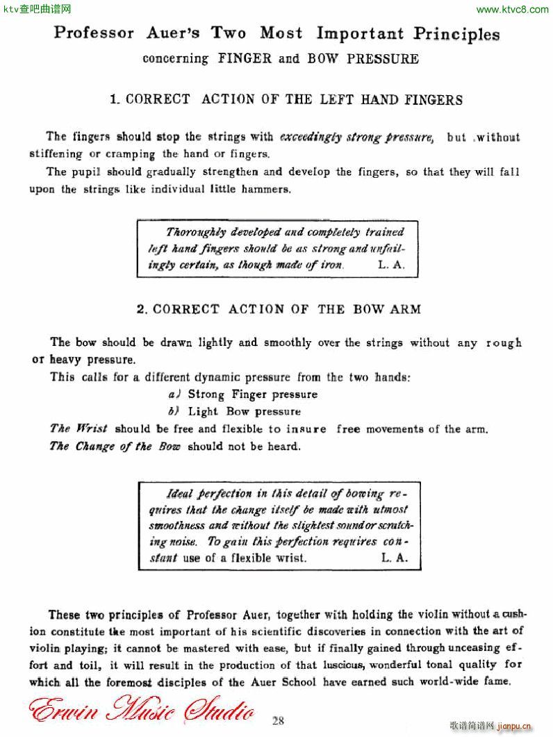 麦亚班克小提琴演奏法第一部份 初步演奏法 2(小提琴谱)12