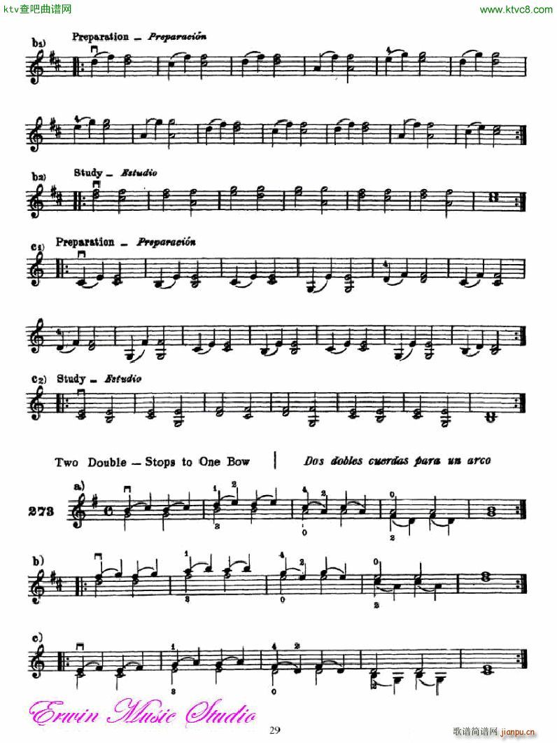 麦亚班克小提琴演奏法第三部分 第四和第五把位的位置2(小提琴谱)13