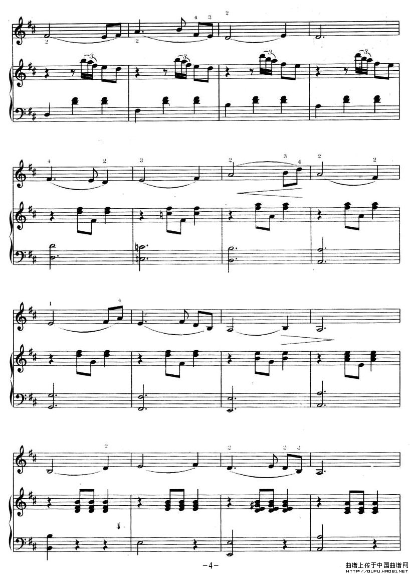 茉莉花P4(五字歌谱)1