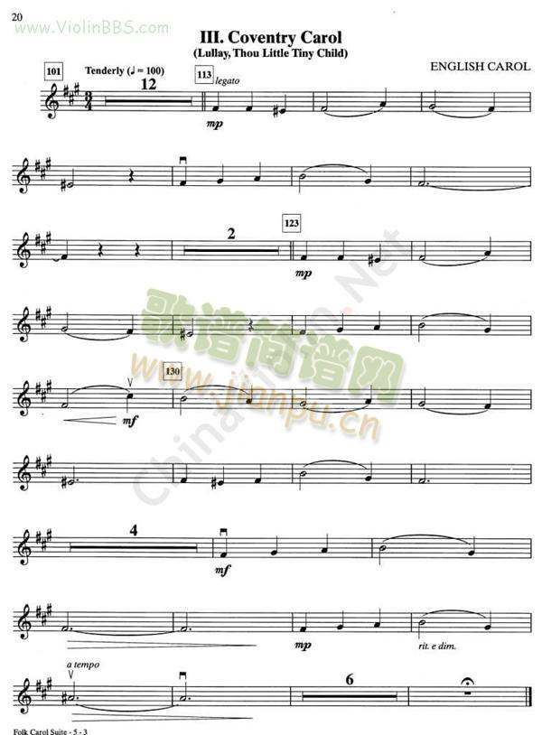 III.COVENTRY(小提琴谱)1