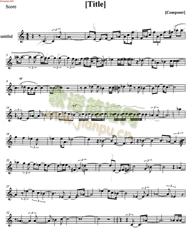 守护甜心配乐(小提琴谱)1