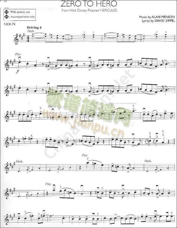 Zero(小提琴谱)1