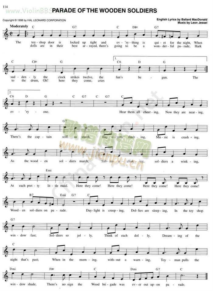 151.PARADE(小提琴谱)1