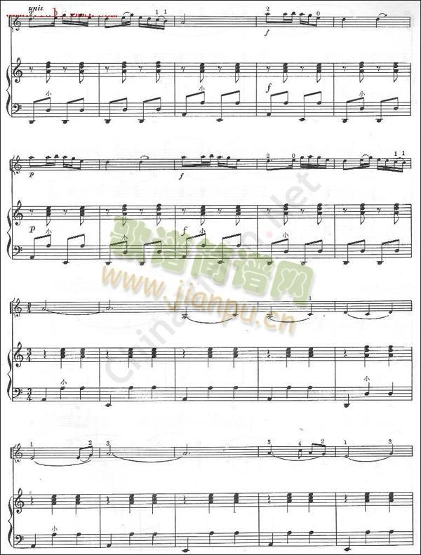 手风琴伴奏谱(小提琴谱)3