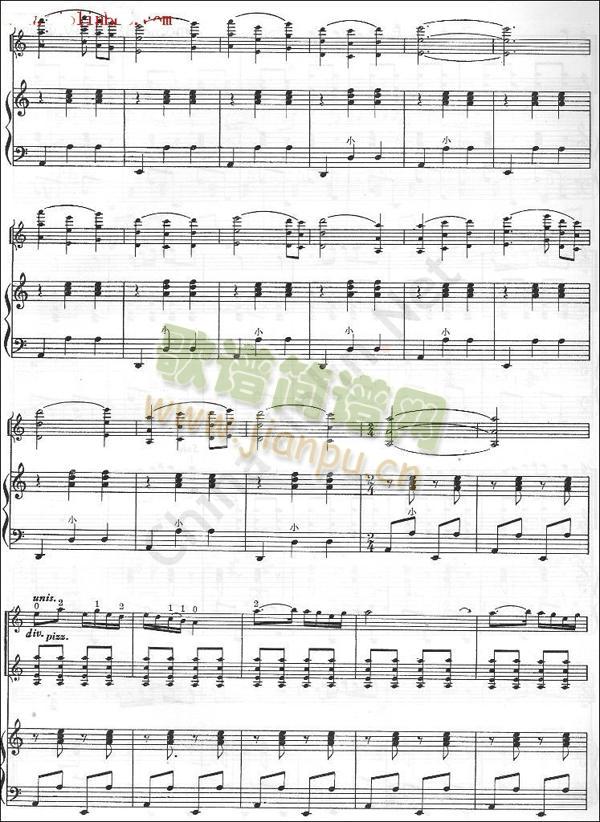 手风琴伴奏谱(小提琴谱)5