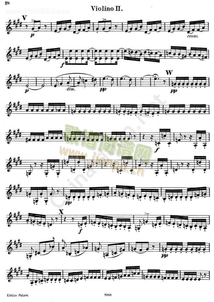 四重奏QUARTETTO(小提琴谱)9