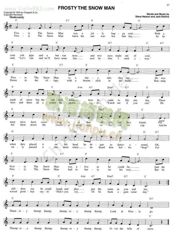 53.FROSTY(小提琴谱)1
