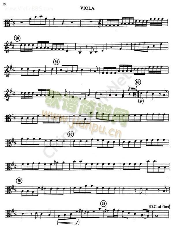 亨德尔HANDEL四重奏LET(小提琴谱)1