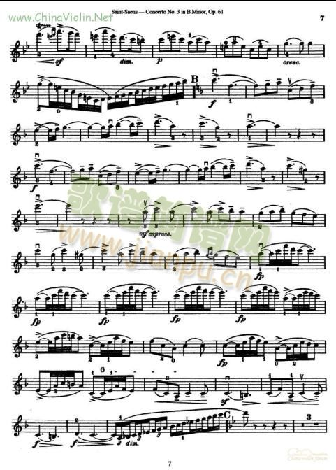 B小调第3协奏(小提琴谱)7